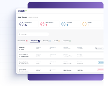 Insight+ Automated Background Check Review System
