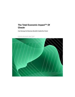 The Total Economic Impact™ Of Checkr: Cost Savings And Business Benefits
