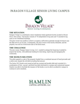 Paragon Village Senior Living Campus Case Study
