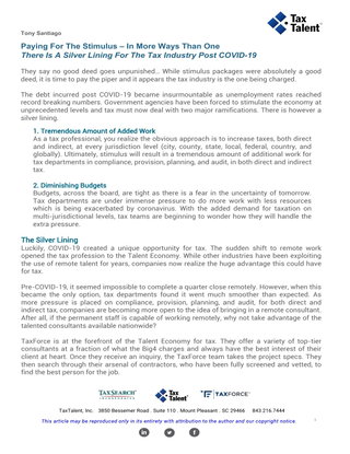 Paying For The Stimulus – In More Ways Than One