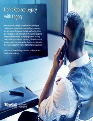 Don’t Replace Legacy with Legacy