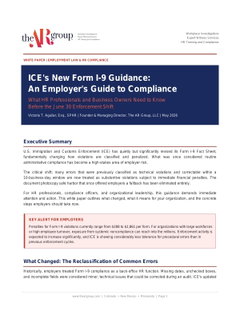 ICE's New Form I-9 Guidance: An Employer's Guide to Compliance 