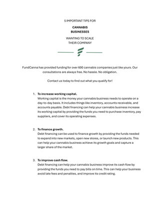 5 Important Tips For Cannabis Businesses Wanting To Scale Their Company