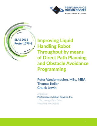 Improving Liquid Handling Robot Throughput by means of Direct Path Planning and Obstacle Avoidance