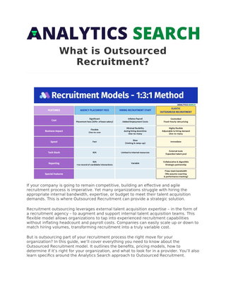 What is Outsourced Recruitment?
