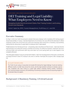 DEI Training and Legal Liability: What Employers Need to Know