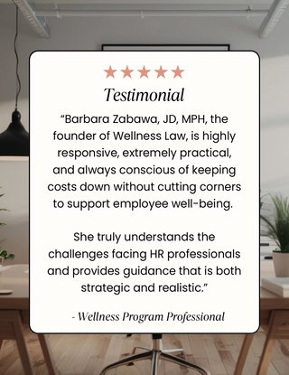 Legal Wellness Program Testimonial