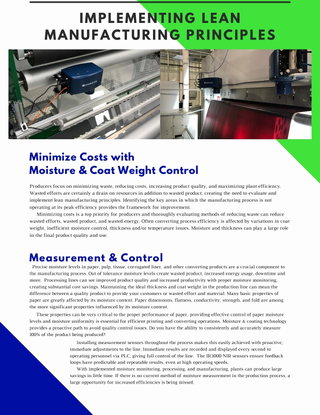 Implementing Lean Manufacturing Principles