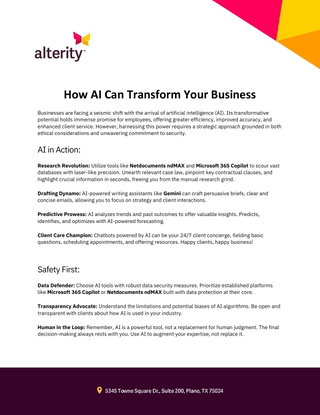 How AI Can Transform Your Business
