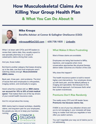 How Musculoskeletal Claims Are Killing Your Group Health Plan (& What To Do About It)