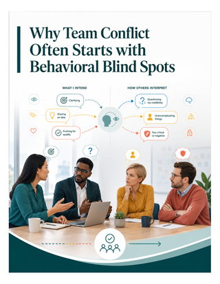 Why Team Conflict Often Starts  with Behavioral Blind Spots 