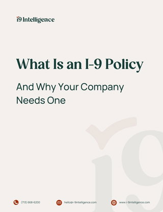 What is an I-9 Policy?