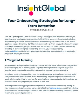 Four Onboarding Strategies for Long-Term Retention