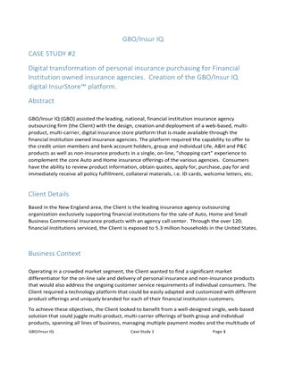 Bringing a Digital Distribution Solution to the Financial Institution Market 