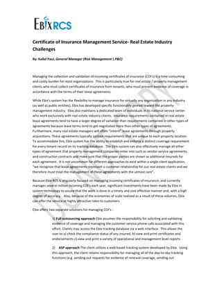 COI Tracking Challenges in Real Estate & Property Management