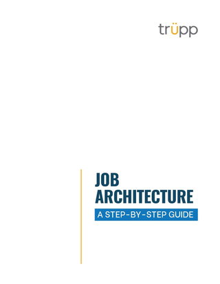 Free guide on designing your job architecture