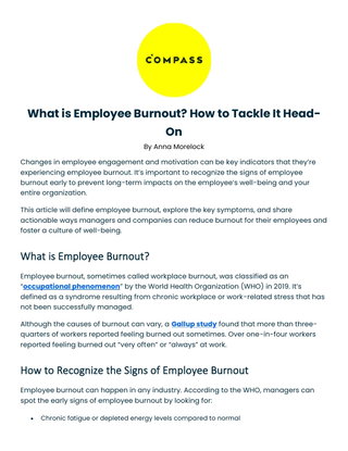 What is Employee Burnout? How to Tackle It Head-On