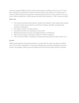Contract Manufacturing