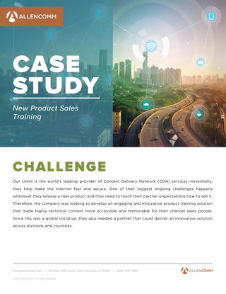 New Product Sales Training in the Technology Industry
