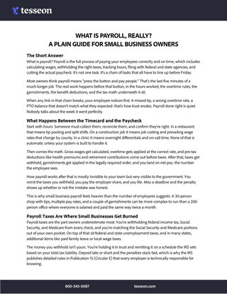 What is Payroll, Really? A Plain Guide for Small Business Owners