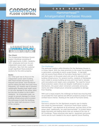 Case Study | Hammerhead™ Aluminum Flood Planks | Residential Property Complex