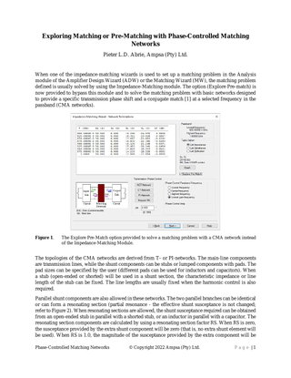 Designing Phase-Controlled Matching Networks with the ADW