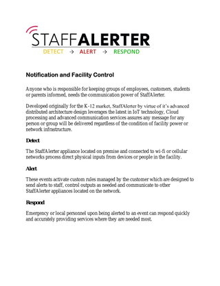 StaffAlerter Overview