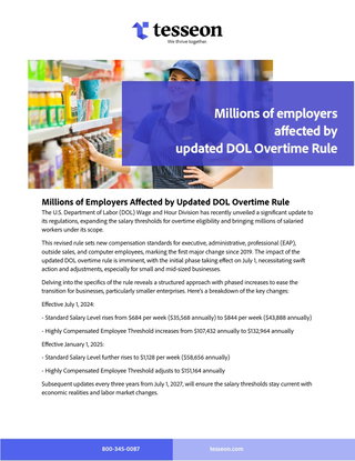 Millions of Employers Affected by Updated DOL Overtime Rule