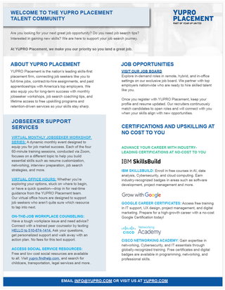 End-to-End Support for Jobseekers