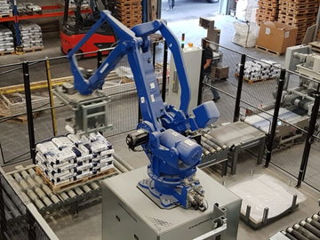 Robot palletizing