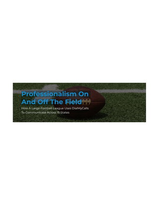 Professionalism On And Off The Field