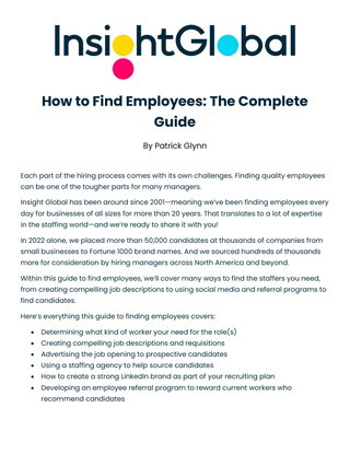 How to Find Employees: The Complete Guide