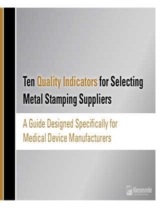 Ten Quality Indicators for Selecting Metal Stamping Suppliers