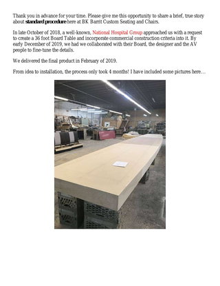 National Hospital Group Installation