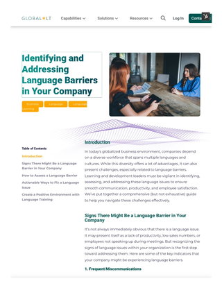 Identifying and addressing language barriers in your company
