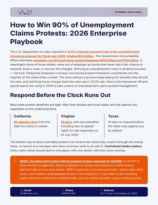How to Win 90% of Unemployment Claims Protests: 2026 Enterprise Playbook