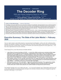 The Decoder Ring: February 2026 Labor Market Intelligence Report for HR Leaders