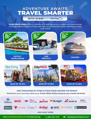 Save up to 60% and travel smart!