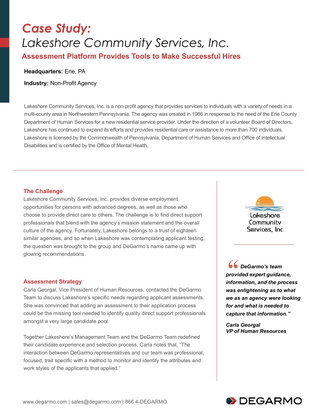 DeGarmo's Assessment Platform Provides Tools to Make Successful Hires.