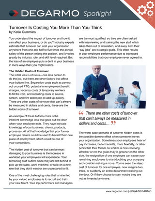 Turnover is Costing You More Than You Think