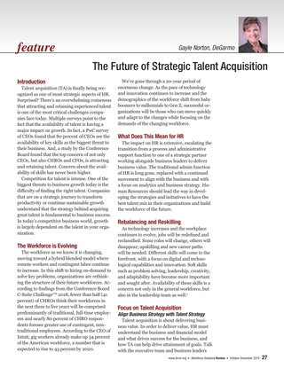 The Future of Strategic Talent Acquisition