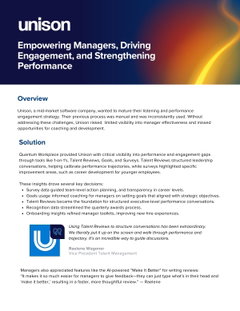 Unison Success Story