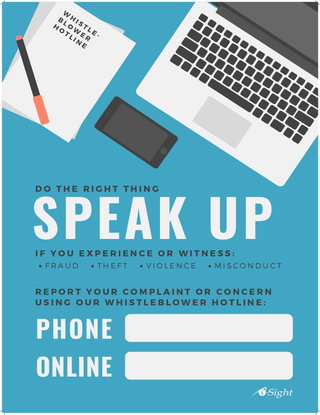 Whistleblower Hotline Poster