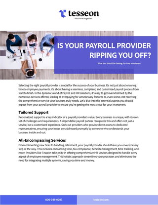 Is Your Payroll Provider Ripping You Off?
