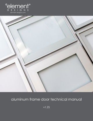 Aluminum Frame Door Technical Manual