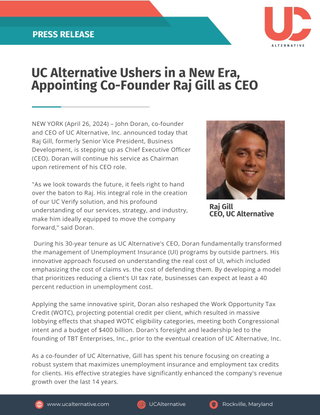 UC Alternative Ushers in a New Era, Appointing Co-Founder Raj Gill as CEO 