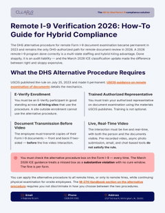 Remote I-9 Verification 2026: How-To Guide for Hybrid Compliance