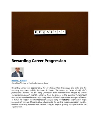 Rewarding Career Performance