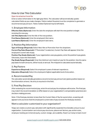 Free Pay Calculator