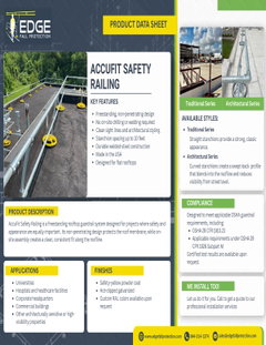 AccuFit Safety Railing Data Sheet